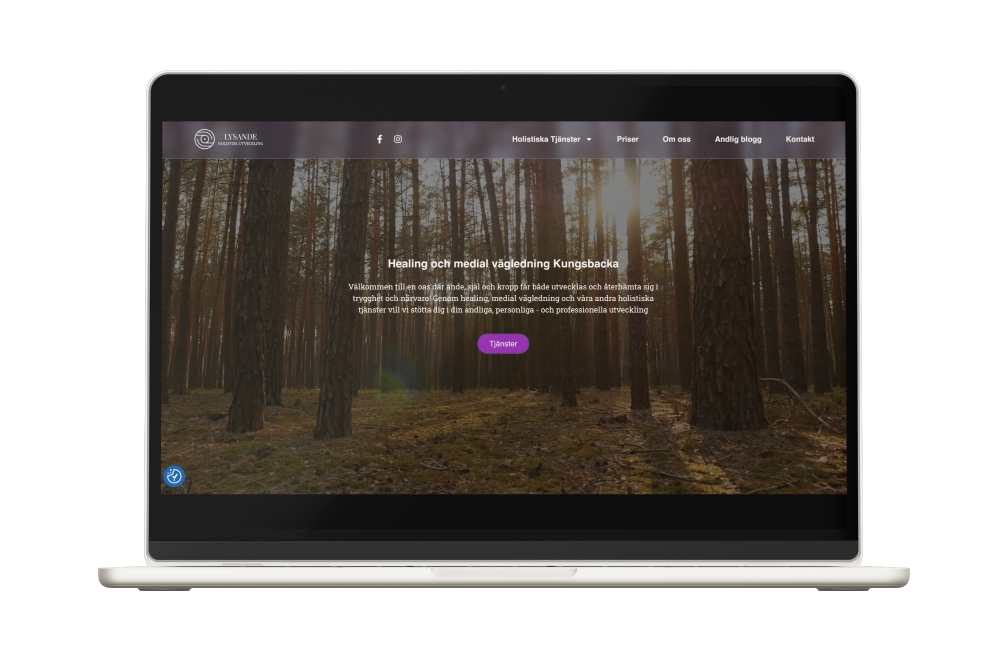 Healing Kungsbacka Webbyrå Kungsbacka hemsida