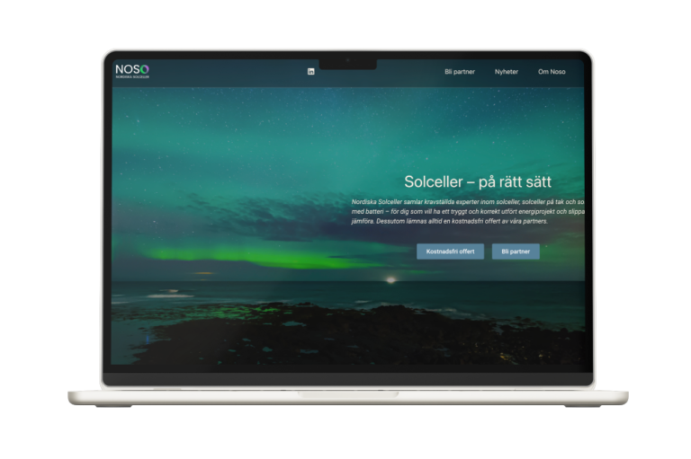 nordiska solceller webbyrå
